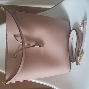 Pink Ralph Lauren Bucket Bag